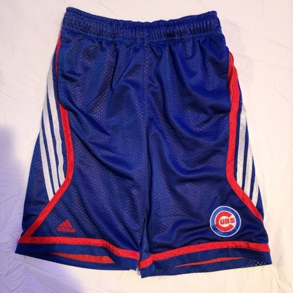 Adidas Blue and Red Kids Shorts - Picture 1 of 5